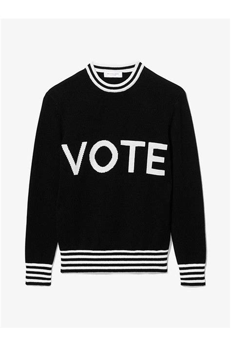 Vote Cashmere Intarsia Sweater 